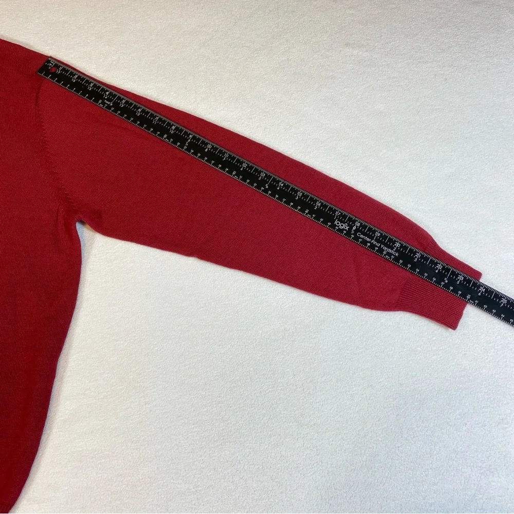 JOS A BANK Signature Collection Sweater Merino Wool Mock Neck Men’s Sz M Red NWT